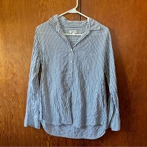 J. Crew linen popover shirt size 4
